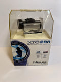 Midland XTC280 HD action camera in clear retail box, handheld waterproof design