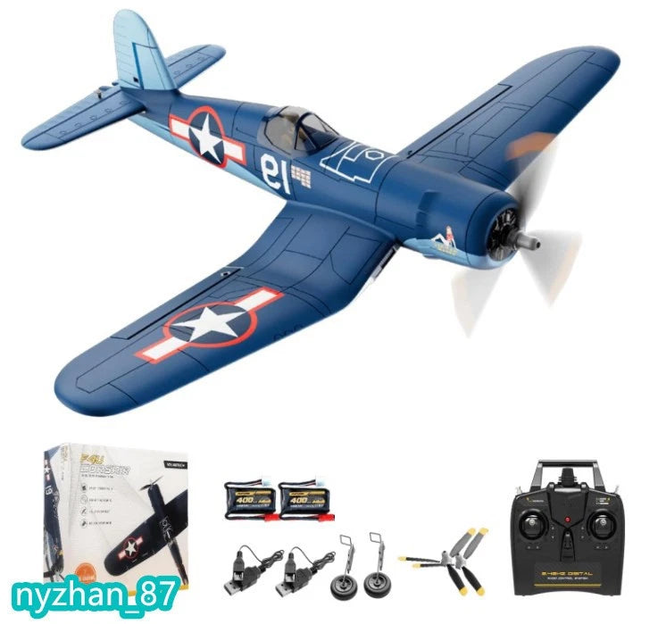 US Volantex F4U RC Plane 2.4G 4CH 500MM Brushless Motor Aerobatic Stunt RTF Toy