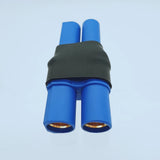 EC8 to EC5 no-wire battery adapter, blue male connectors with black housing