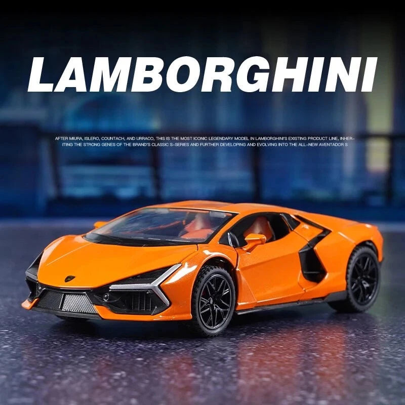 1/32 Lamborghini Aventador Car Model Sound Light Pullback Toy Diecast Vehicle