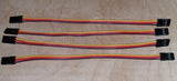 4 Pcs Servo ESC Lead Wire Cable 3 Pin Male to Male 22AWG 5.9in for RC Car Drone