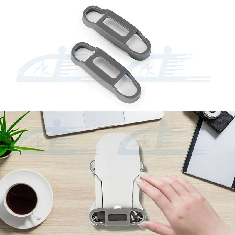 2x Gray Soft Silicone Stabilizer Propeller Blade Fix Holder For DJI Mavic Mini 2