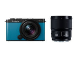 Panasonic LUMIX S9 W Kit 18-40mm+50mm Jet Black x Turquoise Blue Leather