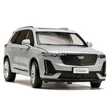 1/24 Scale XT6 2023 Model Car Diecast Toy Cars SUV Alloy Metal Vehicles Gray Battery