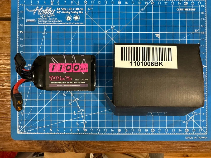 CNHL 22.2V 1100mAh 6S 100C LiPo RC Battery with XT60 Plug, 1101006BK BNIB Battery