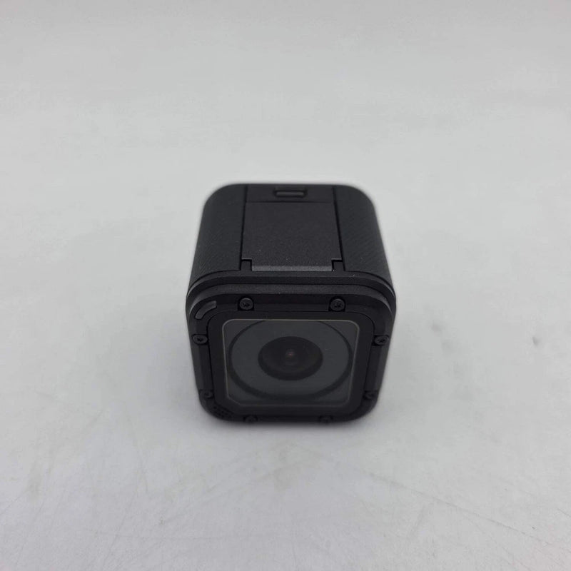 GoPro Hero Session action camera with front lens and protective housing, black