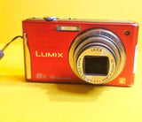 ?RED PANASONIC LUMIX DMC-FH25 16MP 2.7" 8X OPTICAL ZOOM COMPACT DIGITAL CAMERA?