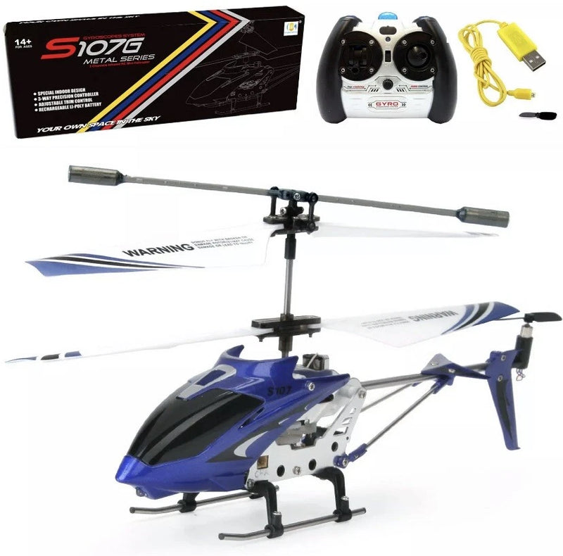 Syma S107G RC Helicopter 3.5CH Remote Control Helicopter w Gyro Kids Gift Blue