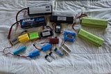 RC LiPo Battery Mixed Lot 5200mAh 11.1V w/ Chargers & Cables Battery
