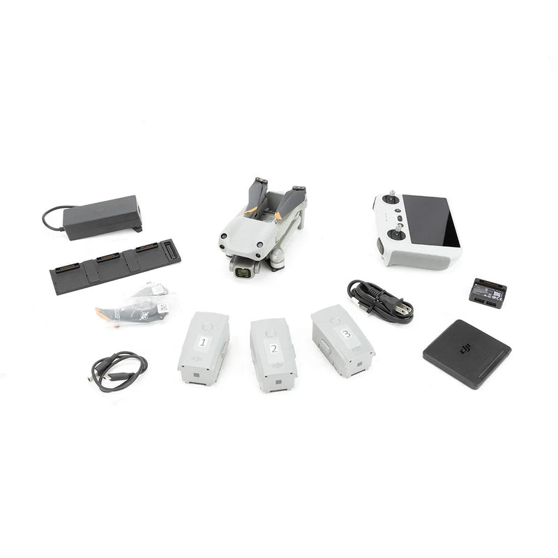 DJI Air 2S drone fly more combo with controller, batteries, charger, cables, and case