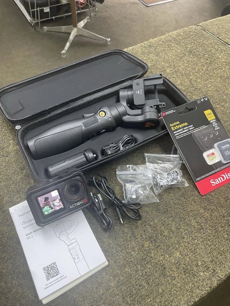 DJI Osmo Action 5 Pro Adventure Combo US Hohem Steady Pro 4 Gimbal