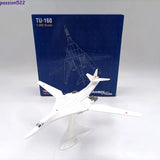 TU-160 White Swan Bomber Diecast Aircraft Model Sound Light Toy Academy Hobby