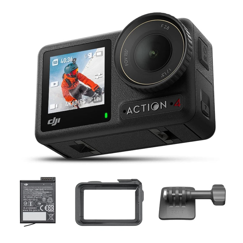 DJI Action Camera Osmo Action 4 Standard Combo 4K/120fps Waterp Compatible [N 39