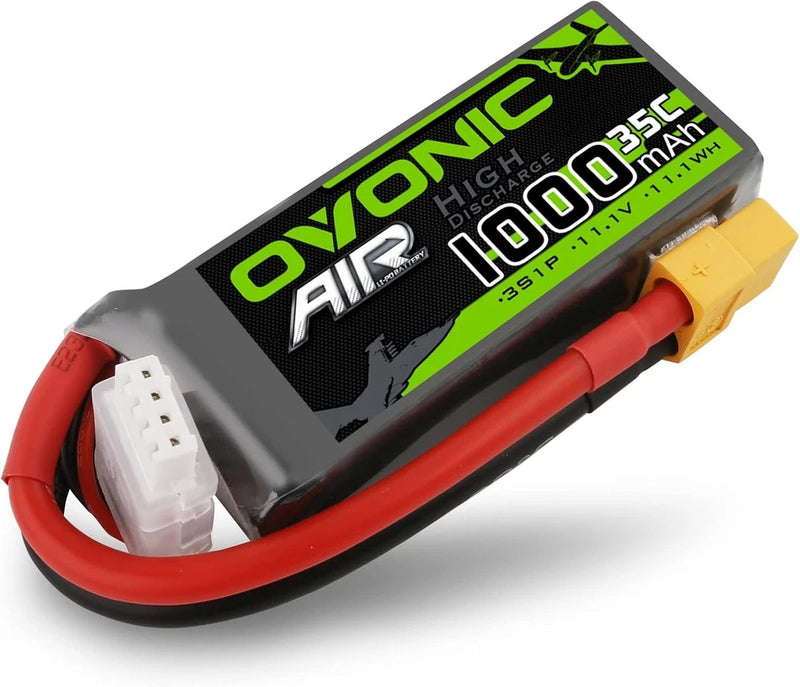 3S Lipo Battery 35C 1000mAh 11.1V Lipo Battery with XT60 Connector for RC