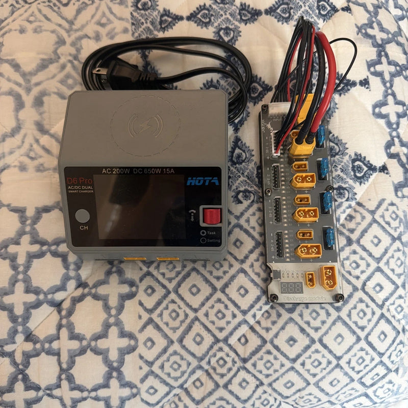 Hota D6 Pro Lipo Battery Charger Dual Channel, AC200W/DC650W w/ Accessory Battery