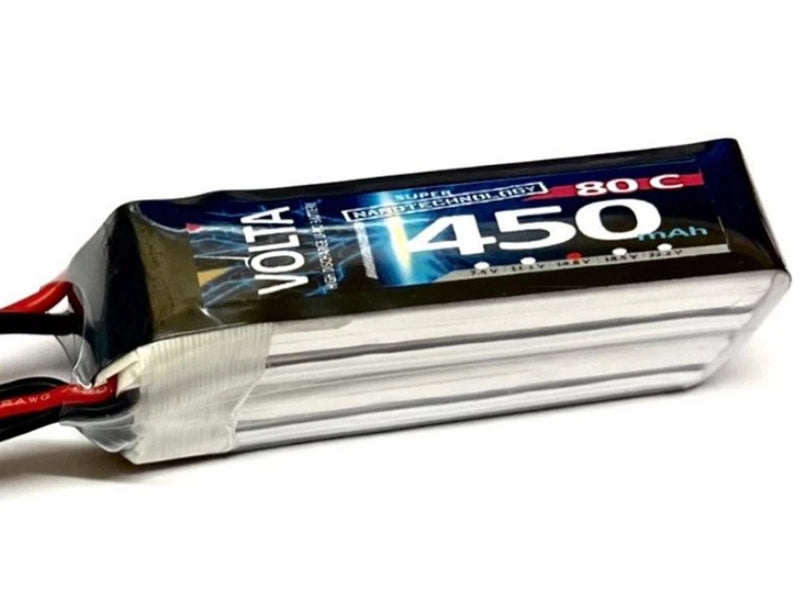 Volta Lipo 14.8 V 4S 450mah 80c RC Battery Pack with XT30 Plug