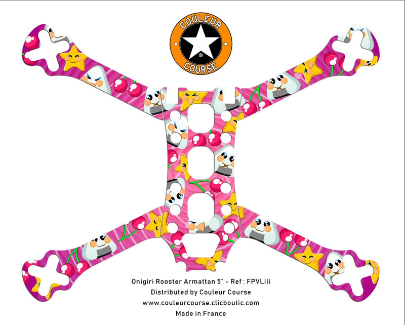 FPV ARMATTAN ROOSTER 6" FRAME SKIN AUTOCOLLANT STICKER DECO