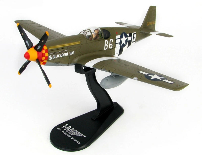 P-51 P-51B Mustang "Blackpool Bat" USAAF 1/48 Scale Diecast Model - Hobby Master