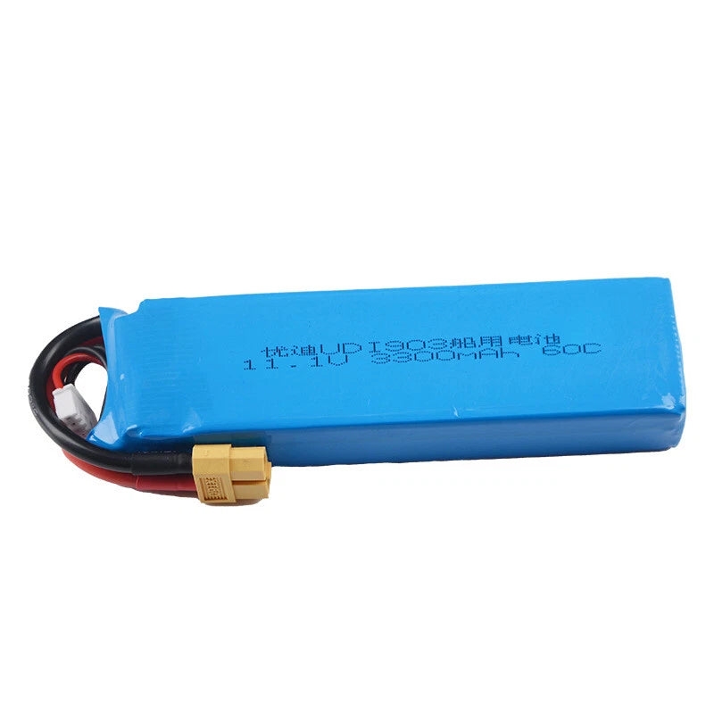 11.1V 3S 3300mAh Lipo Battery 60C with XT60 Plug for UDI903 RC Racing Boat Battery