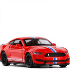 Ford Mustang Shelby GT350 1:32 Model Car Alloy Diecast Toy Vehicle Kids Gift Red Battery