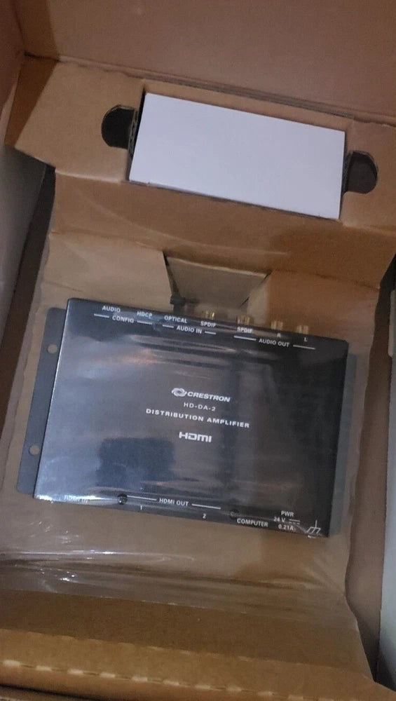 Crestron HD-DA-2, 1-to-2 HDMI Distribution Amplifier & Audio Converter 6503809