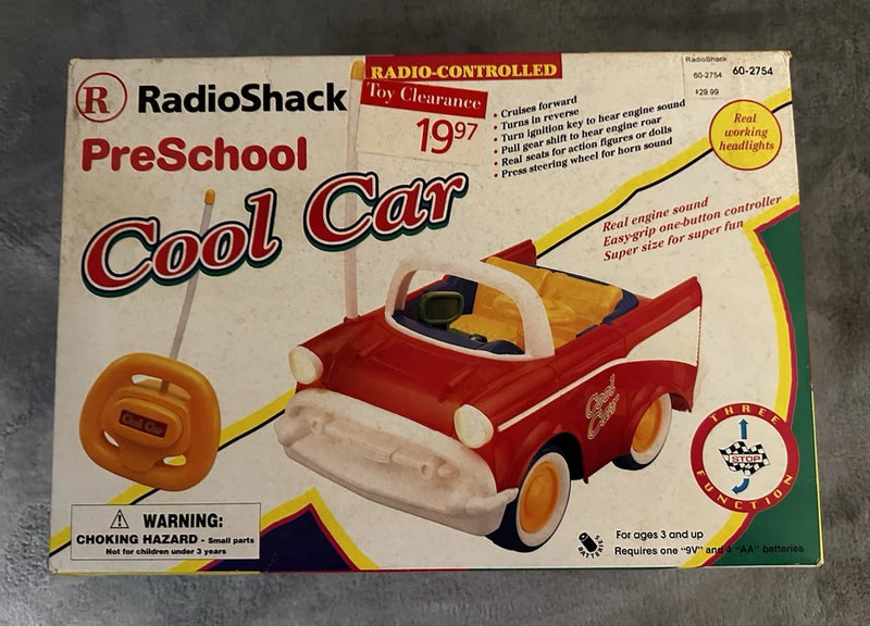 Vintage Radio Shack PreSchool Radio Controlled Cool Car NIB Converter