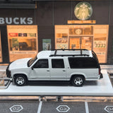 Bliss 1:64 HEC White GMC Suburban GMT400 SUV Sports Model Diecast Collect Car