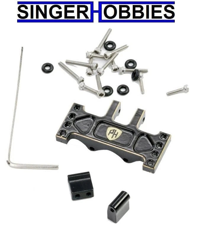 POWERHOBBY PHBSCX24128 Axial SCX24 Adjustable Brass Servo Mount 59MG/REEFS HRP