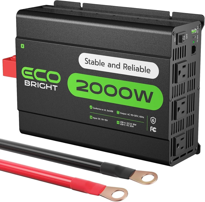 Brand New Unopened 2000W Power Inverter for Vehicles & Home Use DC 12V to AC 110