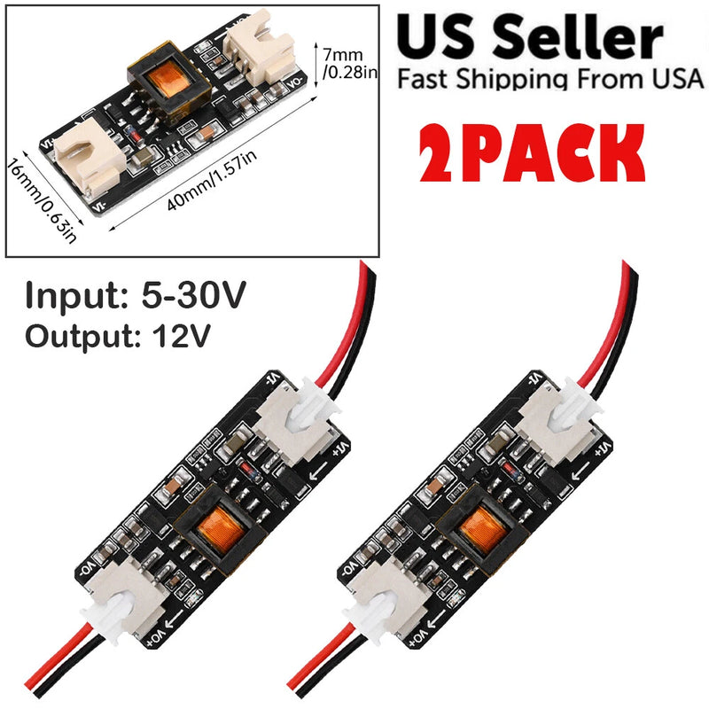 2PC DC-DC DC Isolated Power Supply Module Wide Voltage Input 5-36V Output 12V 5W