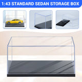 1-10PCS Acrylic Model Car Display Case 1:43 Scale Clear diecast Display Boxes