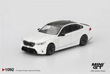 MINI GT 1:64 M5 Alpine White Blister Diecast Model Car