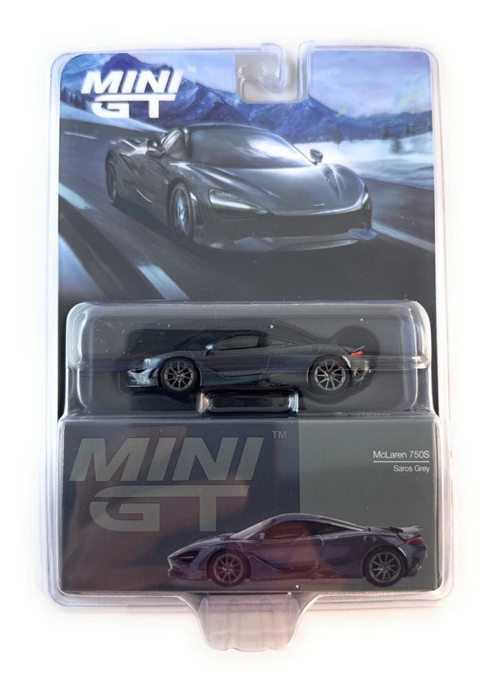 Mini GT 1:64 McLaren 750S Saros Grey Diecast Model Car MGT00815-3F