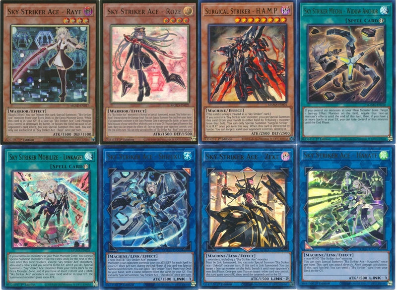 Yugioh Sky Striker 2024 Deck - Ace Shizuku - Widow Anchor Moblize Linkage