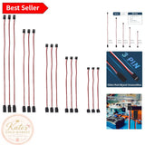 High-Quality PVC 3-Pin Servo Cables for RC Cars, Airplanes & Helis - 15 Pack