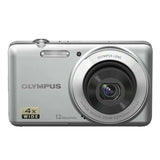 Olympus VG-110 Digital Camera 12MP Silver Wide Angle 27mm 4x Zoom From Japan