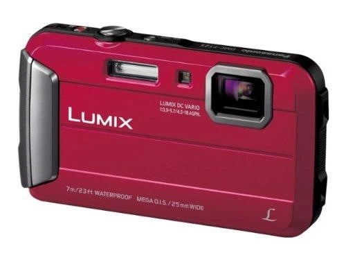 Panasonic Lumix FT25 Waterproof Digital Camera Red 16MP Vario Lens From Japan