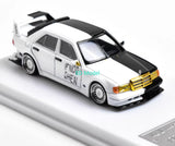 BN MJ 1:64 Black White 190E 2.5-16 EVO Sedan Sports Model Diecast Metal Car