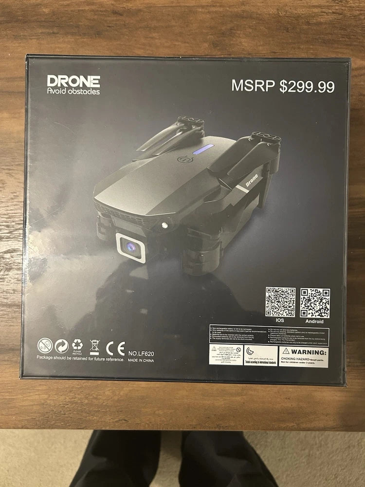 Foldable drone product box with 4K camera and obstacle avoidance