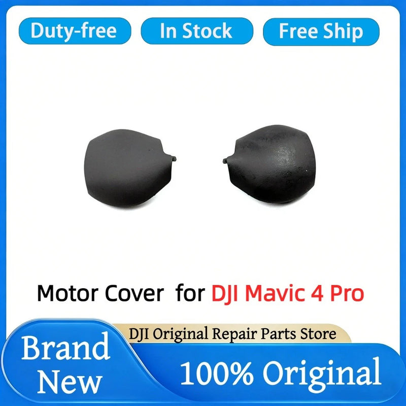 Motor cover set for DJI Mavic 4 Pro, two dark gray curved motor covers