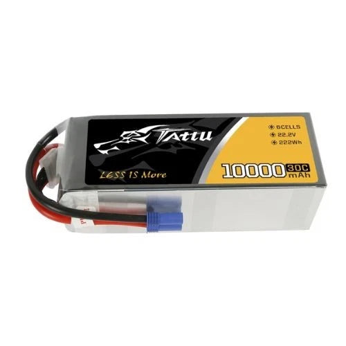 10000mAh 6S 30C 22.2V Tattu G-Tech Lipo Battery Pack with EC5 Plug for UAV Drone Battery
