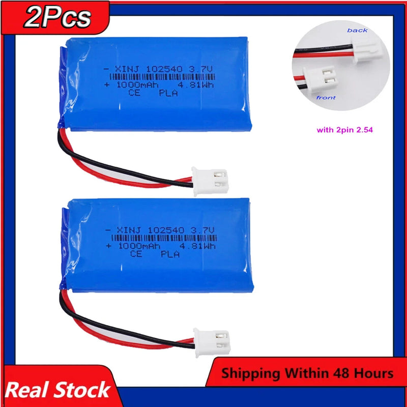 102540 1000mah 3.7V 25c Lipo battery for RC car vehicle electronic game machine Battery