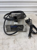 48-volt battery charger with 3-pin plug and attached power cables, Yamaha OEM
