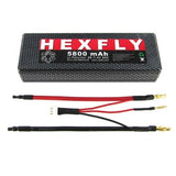 Redcat Racing 5800 LIPO Battery - 7.4V 2S 30C with No Connector HX-580030C-NoCon