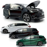 1/24 Scale Sienna Model Car Alloy Diecast Toy Vehicle Kids Toys for Boys Gifts Battery