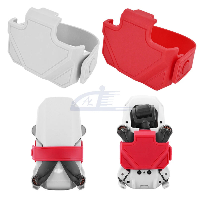 Propeller blade stabilizer fixing holder, red and white plastic clamp accessory