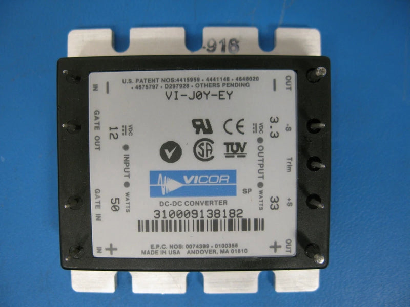 (1) VI-J0Y-EY VICOR Half Brick DC/DC Converter 12V input 3.3V output