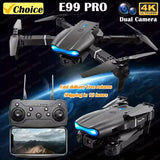 RC quadcopter drone with dual camera and remote controller, shown with display screen