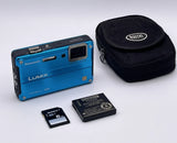 Panasonic Lumix DMC-TS2 14MP Waterproof Digital Camera Blue Excellent Condition