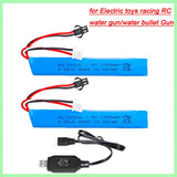 7.4V 1200mAh Lipo Battery for Electric toys racing RC water gun/water bullet gun